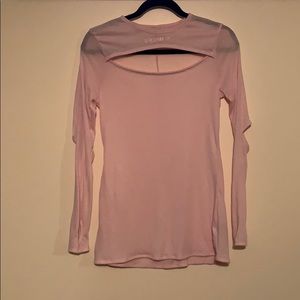 Gymshark Cutout Pink Long Sleeve Shirt